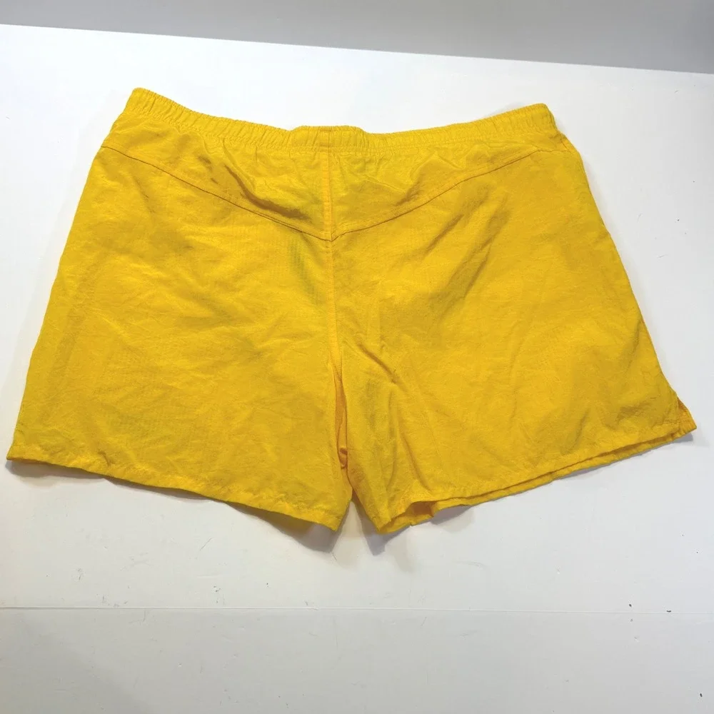 Speedo Mens Vintage Swim Trunks Yellow Mesh Lined Board Shorts Size Medium